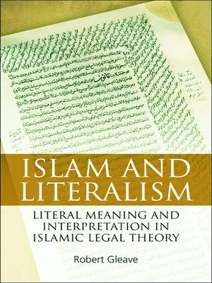 cover image of Islam and Literalism
